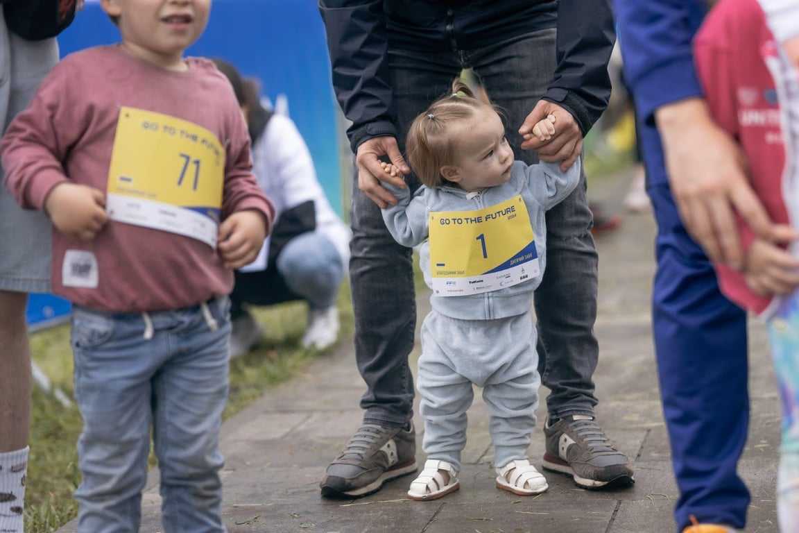 Дитячий забіг на дистанцію 400 м. Фото: Future for Ukraine