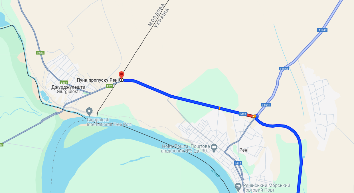 Черги на КПП "Рені — Джюрджюлешть" 5 серпня