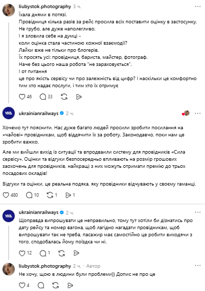 Провідники УЗ можуть заробити втричі більше завдяки відгукам пасажирів - фото 1