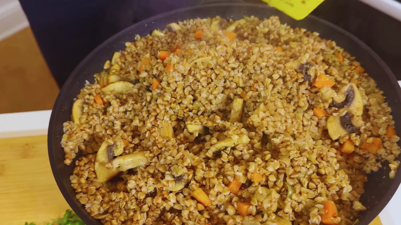 рецепт гречки на пательні