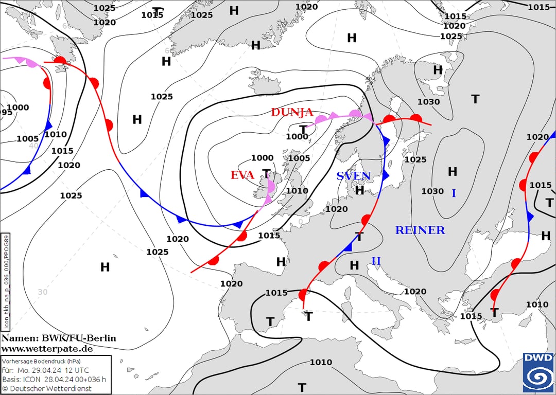 Прогноз погоди в Україні на 29 квітня