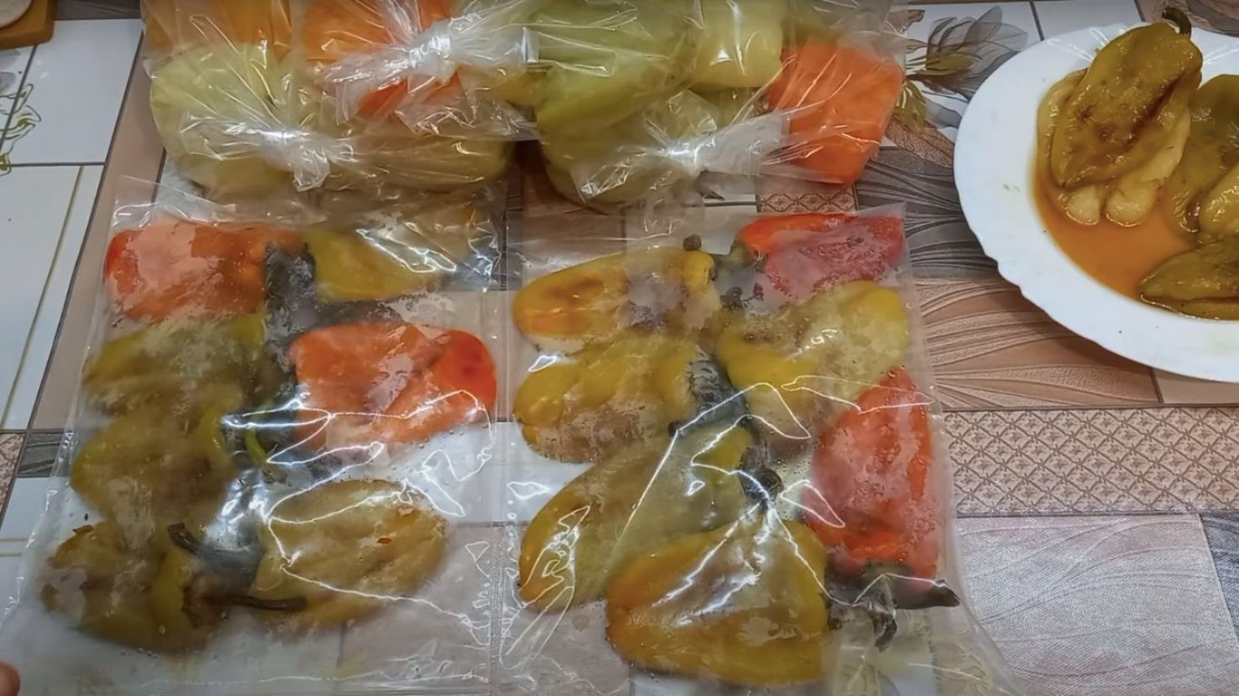 як швидко заморозити солодкі перці на зиму 