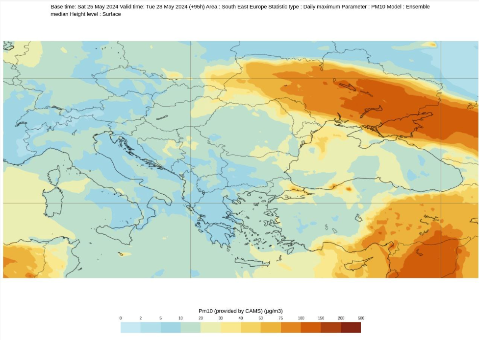 Пил з Сахари на Одещині може бути
