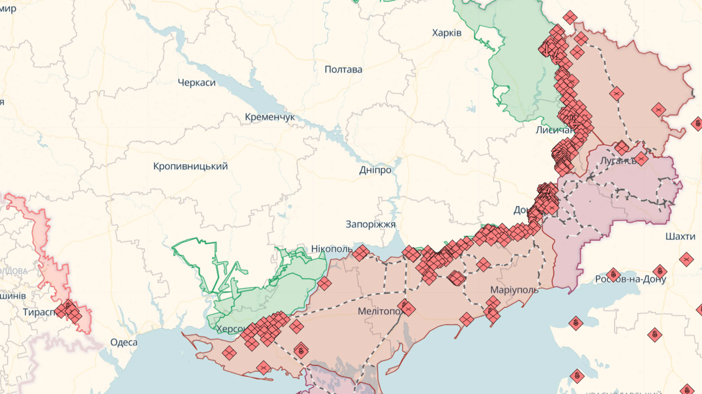 Карта боевых действий в Украине онлайн сегодня, 6.01.2024 — DeepState, Liveuamap, ISW