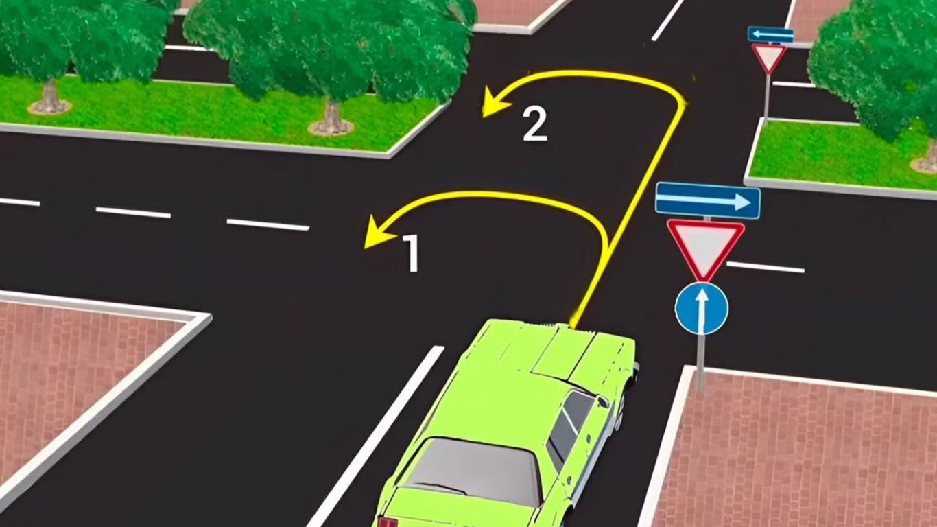 Коварный тест по ПДД: по какой траектории авто может развернуться