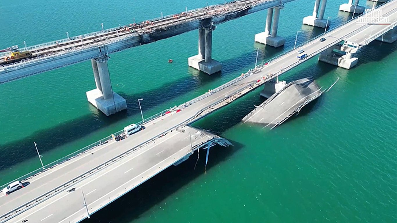 РФ никак не может отремонтировать Крымский мост после взрыва