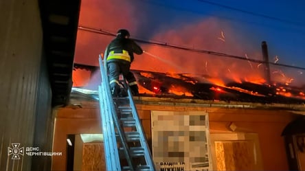 РФ вдарила по Чернігівщині: ДСНС ліквідувала пожежі на двох об'єктах - 285x160