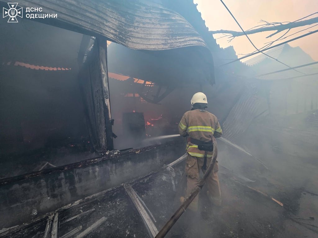 Рятувальник на місці влучання