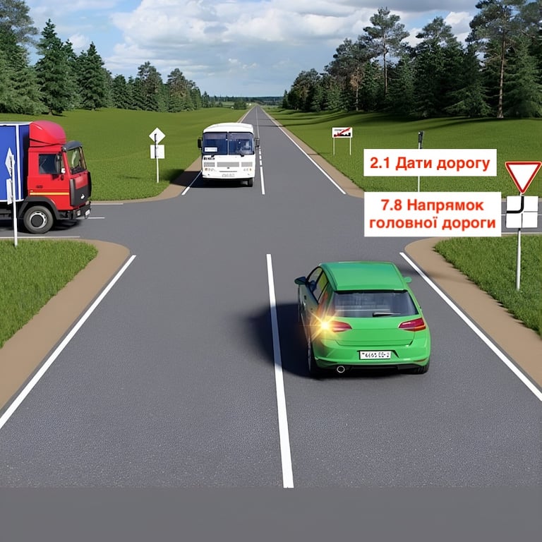 Тест ПДР: хто проїде останнім нерегульоване перехрестя?