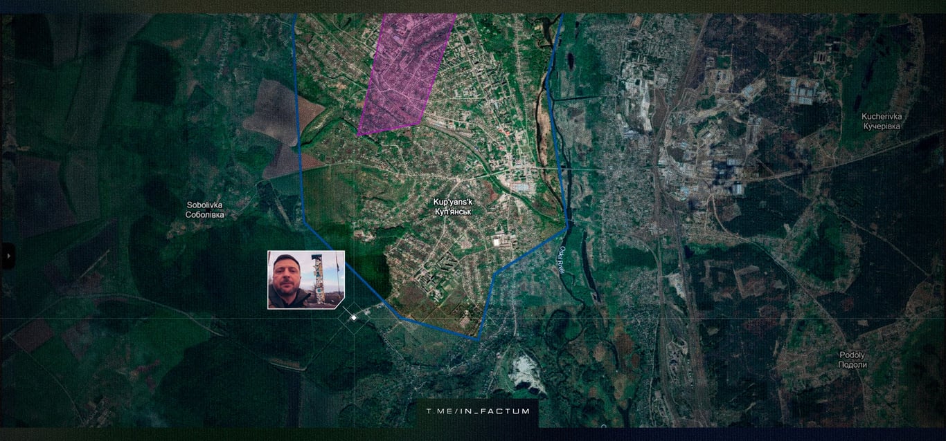 Візит Зеленського у Купʼянськ — за скільки км від позицій РФ - фото 1