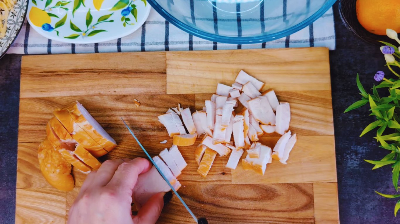 рецепт салату з шинкою