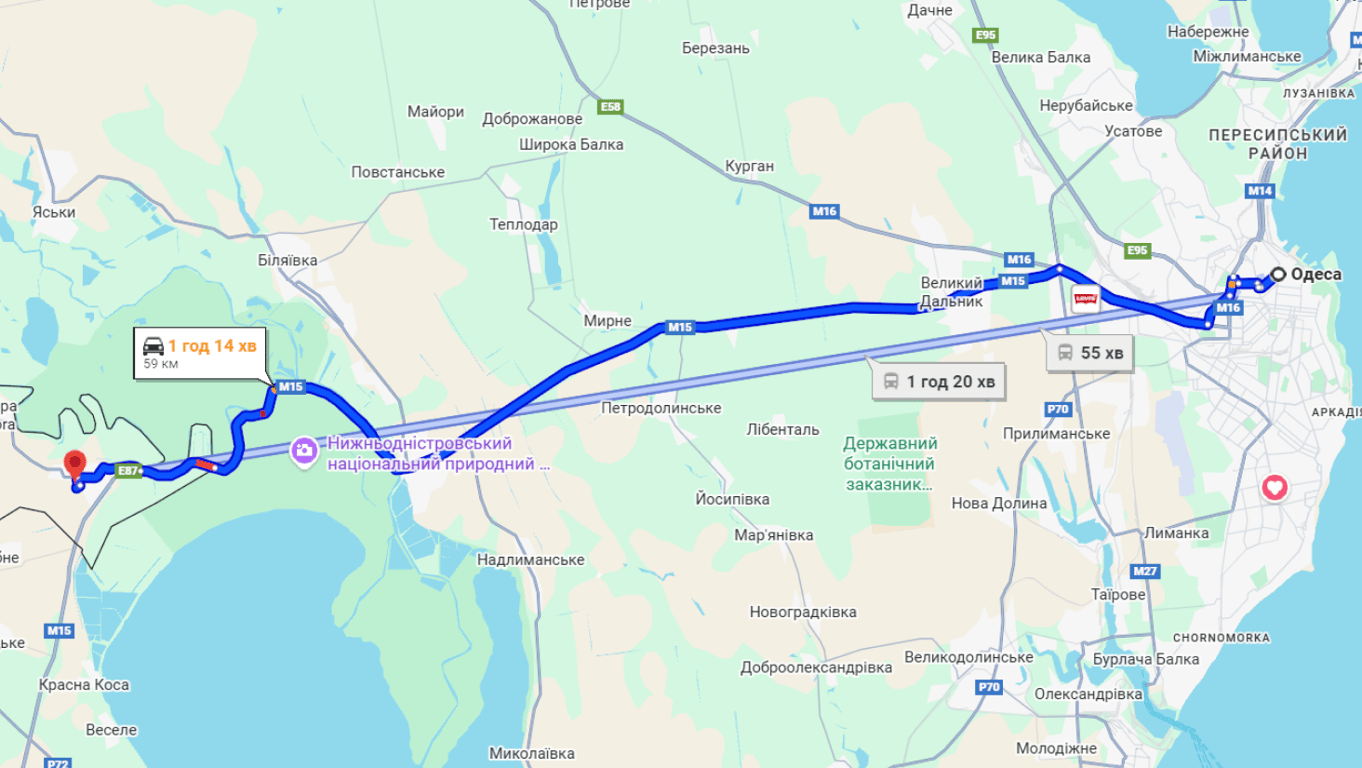 Затори на трасі Одеса-Рені до Паланки