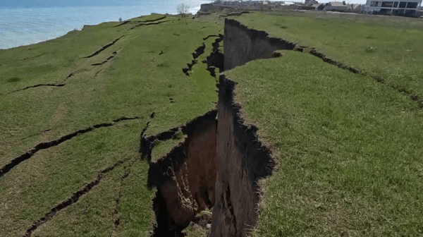 Зсув у Санжійці під Одесою: свіже відео берега