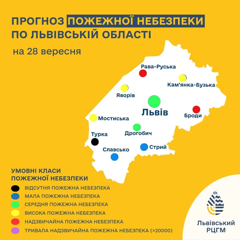 Пожарная опасность во Львовской области