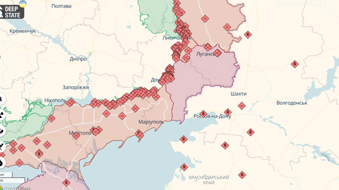 Онлайн-карти бойових дій в Україні на 7 липня: DeepState, Liveuamap, ISW