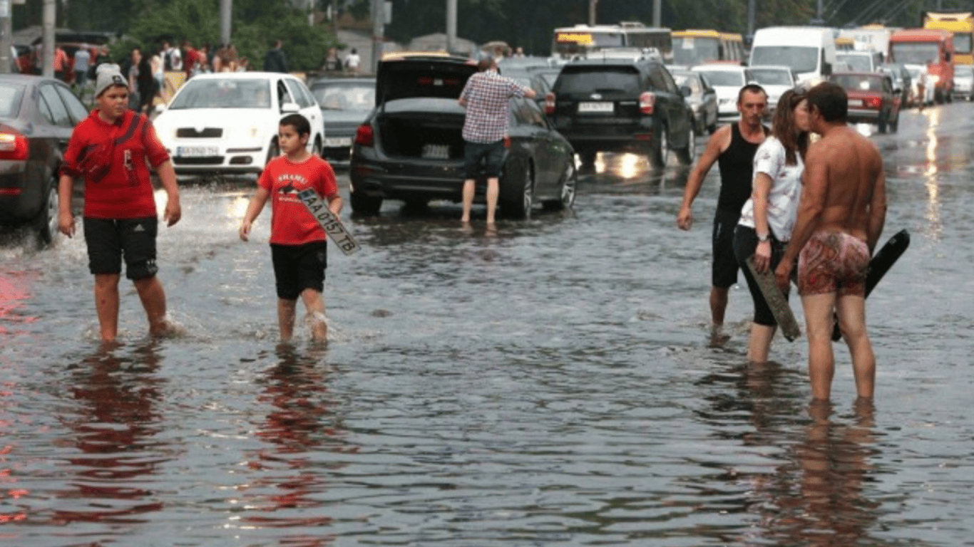 Київ затопило через зливи