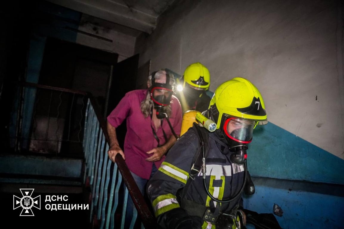 Пожар в Одессе