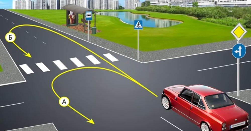 Хитрий тест з ПДР — чи дозволено водію виконати розворот - фото 1