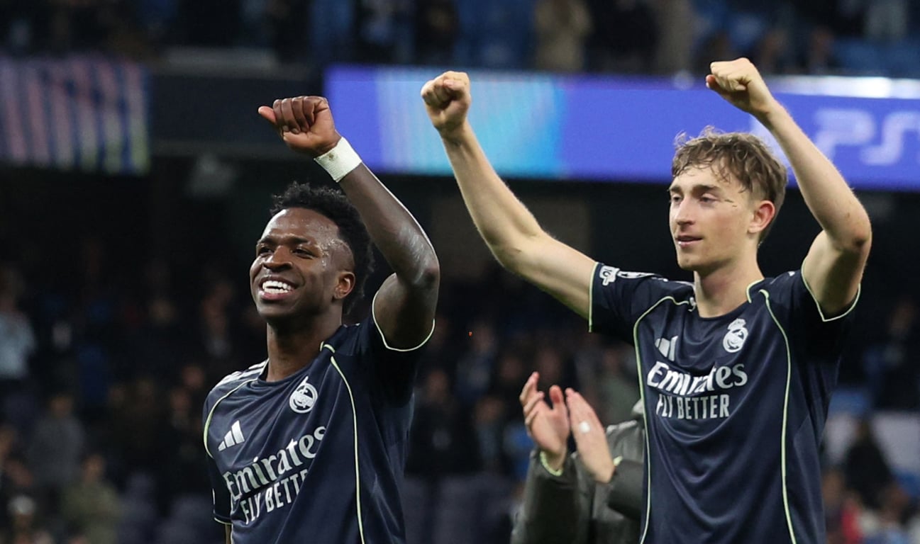 Винисиус после победы нал Манчестер Сити в матче ЛЧ 17 марта 2026 года