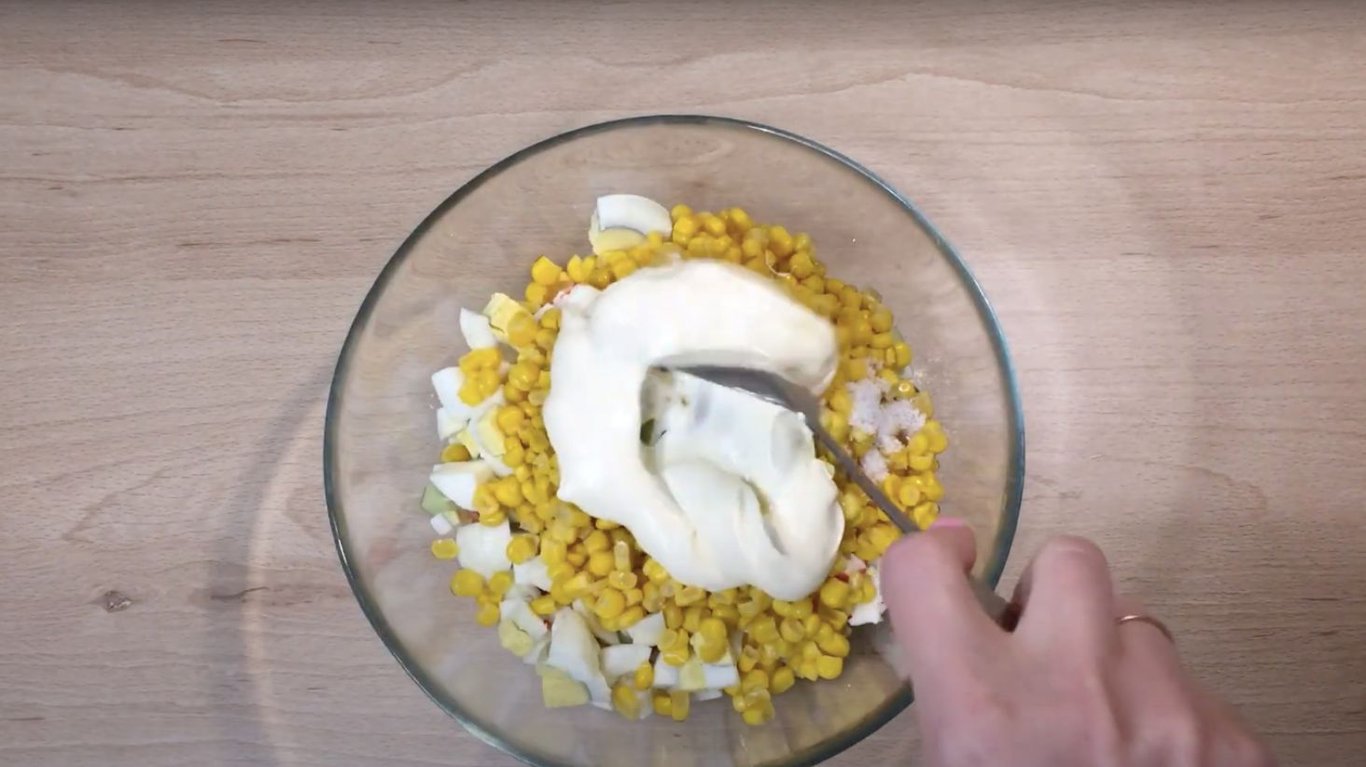 правильный рецепт крабового салата