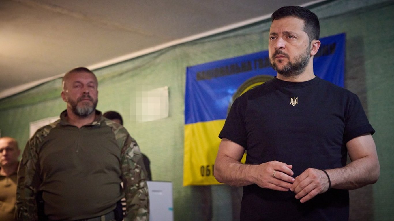 Зеленський відвідав військових, які воюють на Мелітопольському напрямку