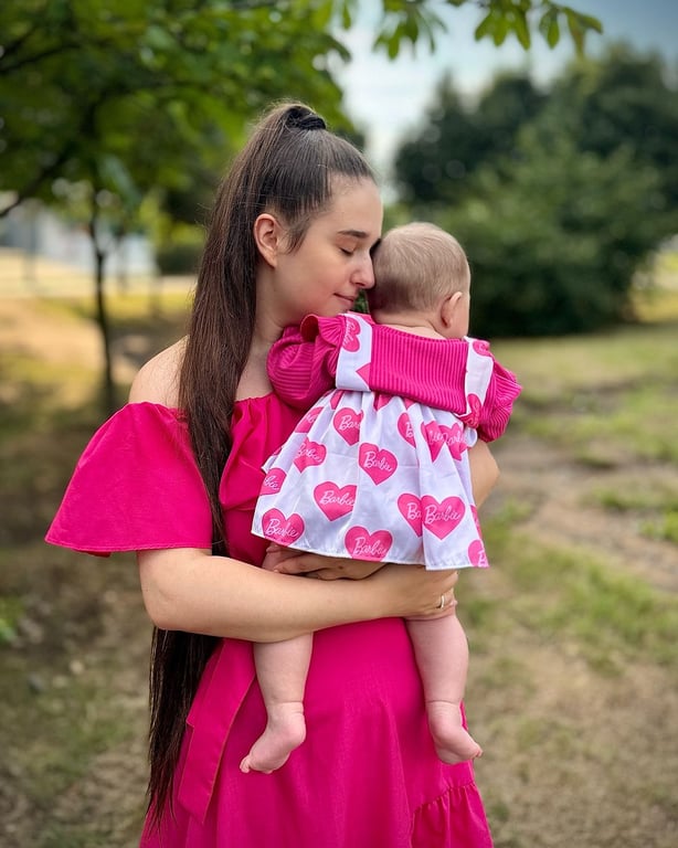 Лущинская с дочерью