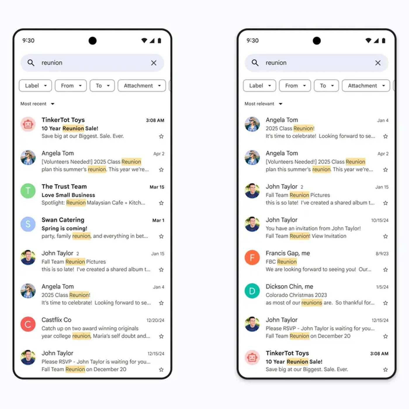 Новый алгоритм поиска в Gmail с помощью ИИ