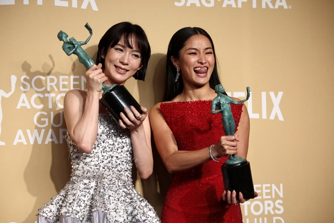 Моека Хоші та Анна Саваї на премії Гільдії кіноакторів - фото