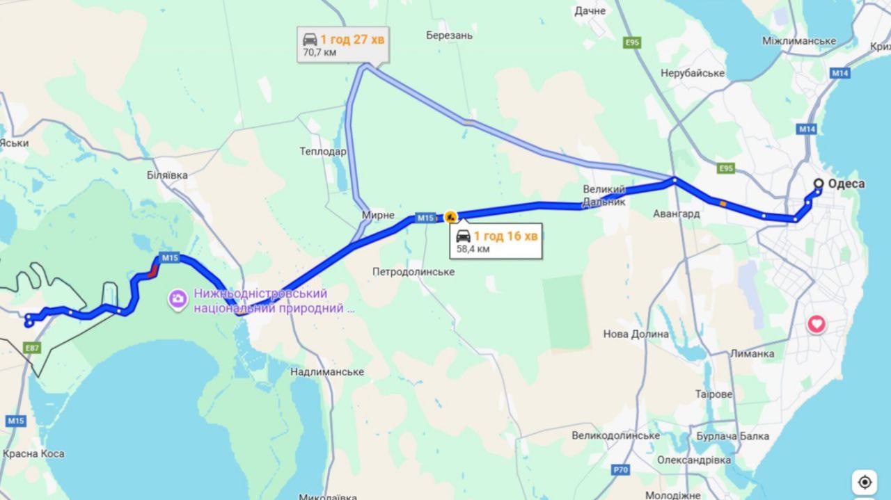 Одеса, затори на кордоні