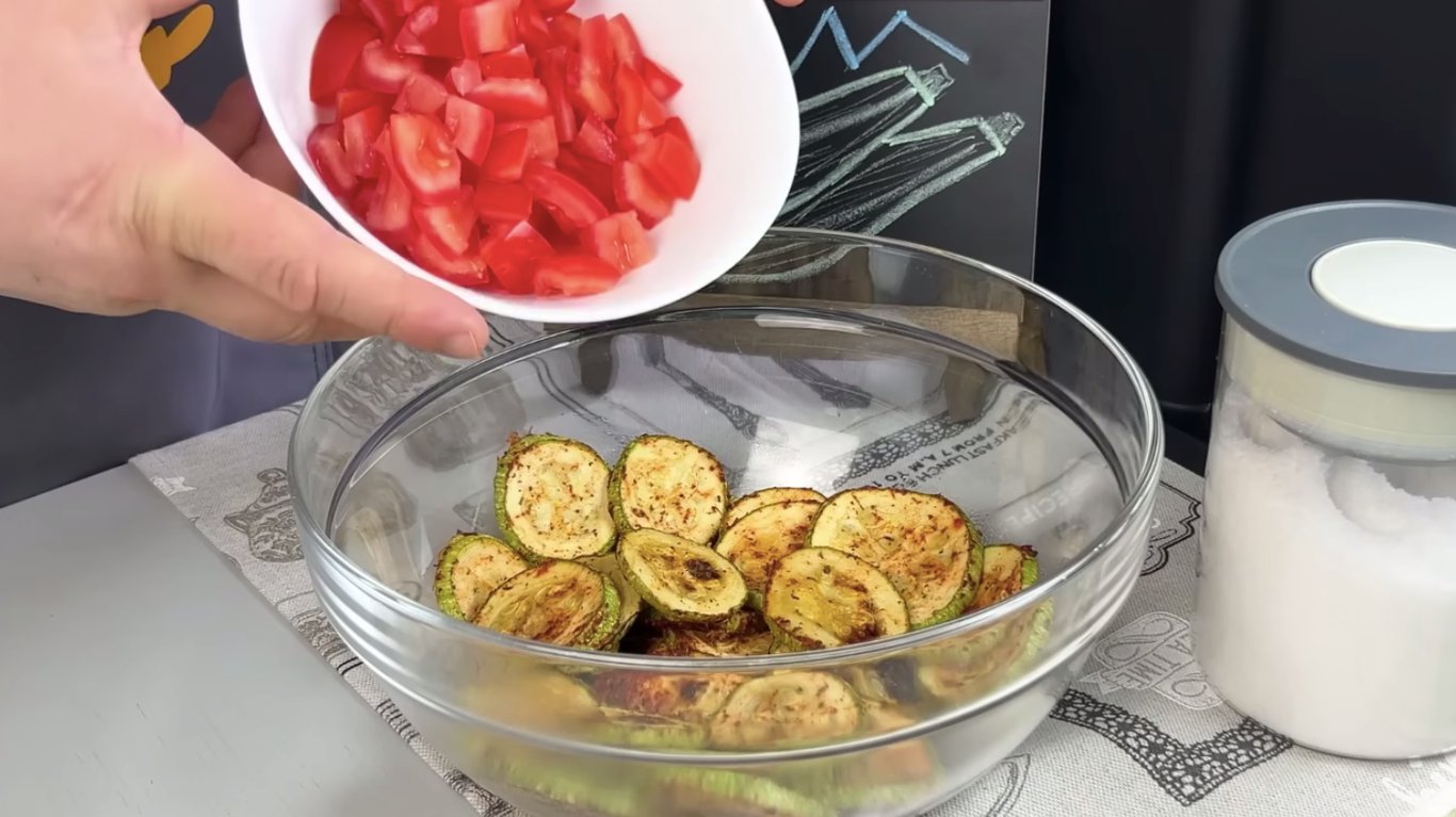рецепт салату з кабачками