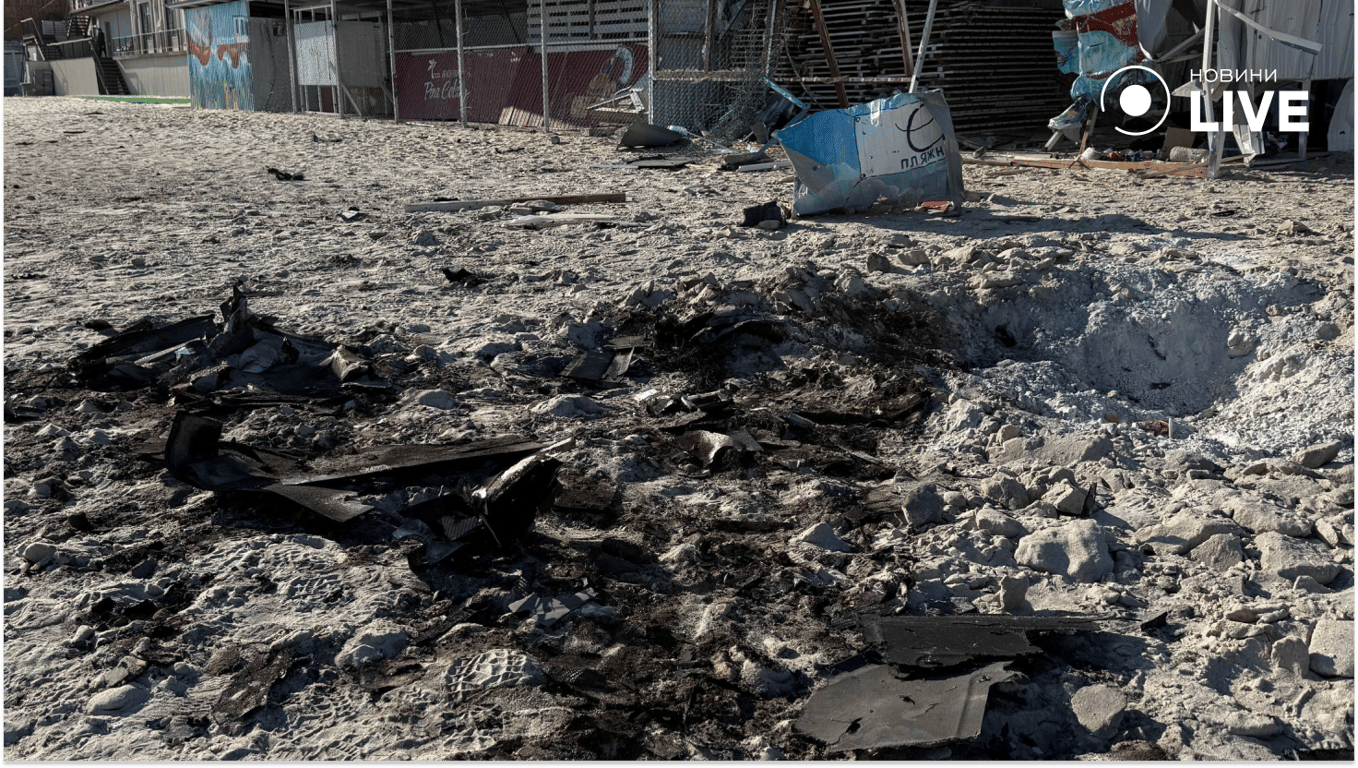 Пляж Ланжерон після атаки