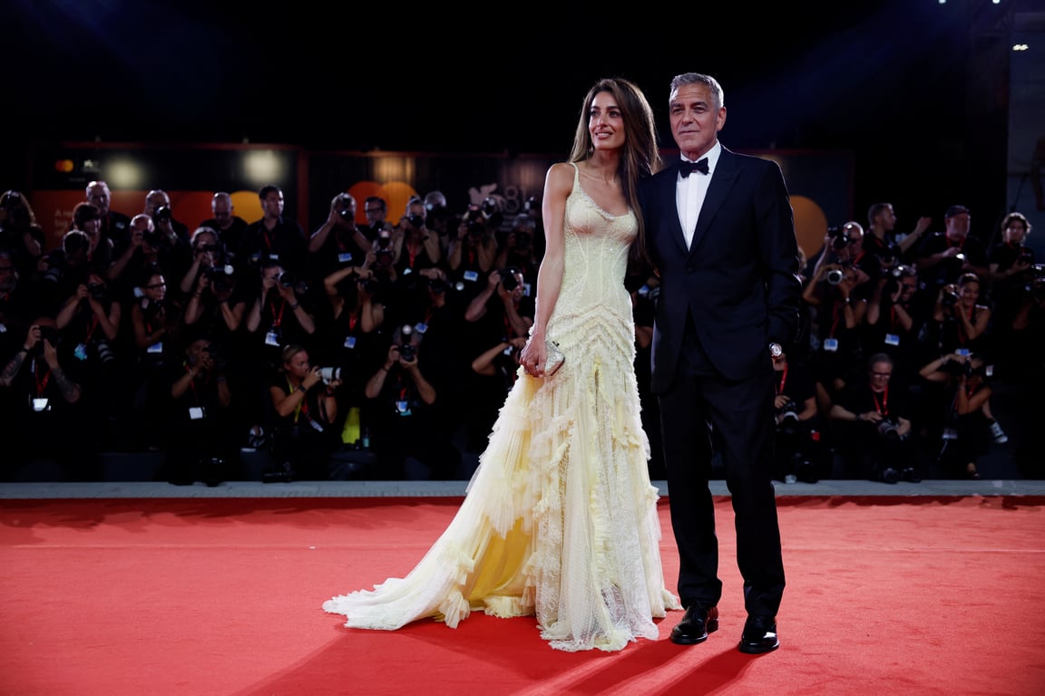 Правозахисниця Амаль Клуні з чоловіком-актором Джорджем Клуні