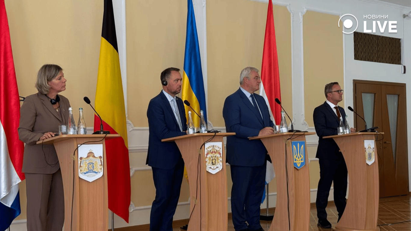 Брифінг закордонних міністрів в Одесі 