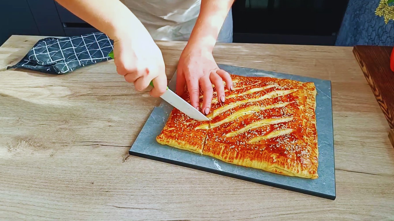 рецепт пирога з рибою та сиром