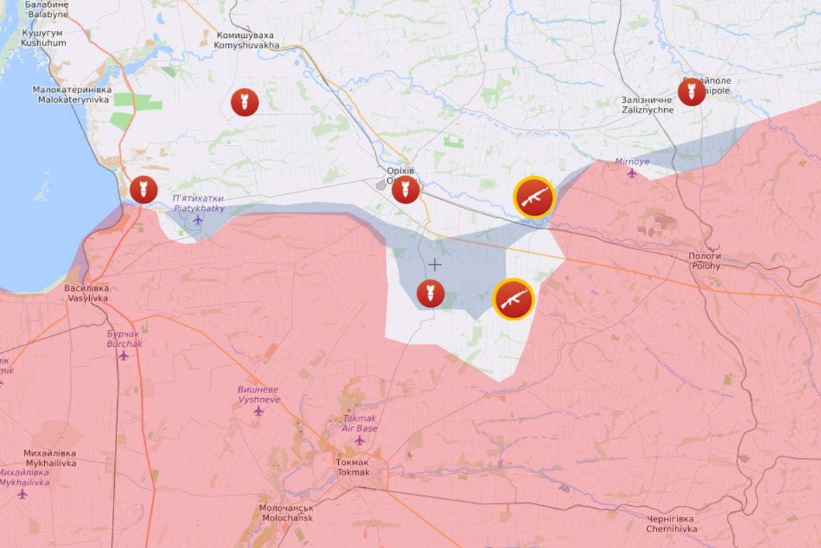 Карта бойових дій від Liveuamap