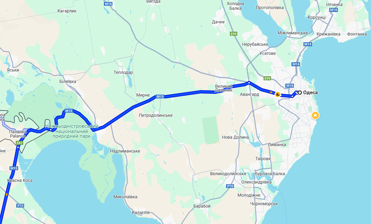 Виїзд за кордон затори на трасі Одеса-Рені сьогодні - фото 1