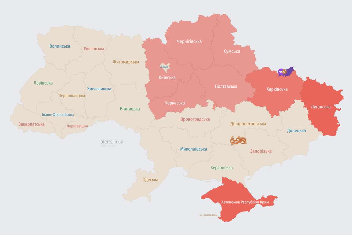 Карта повітряних тривог