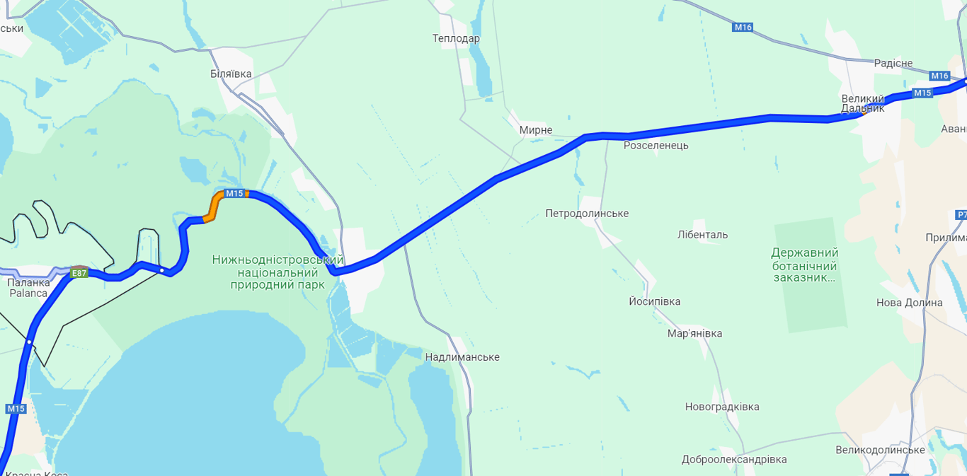 дорога в Паланку