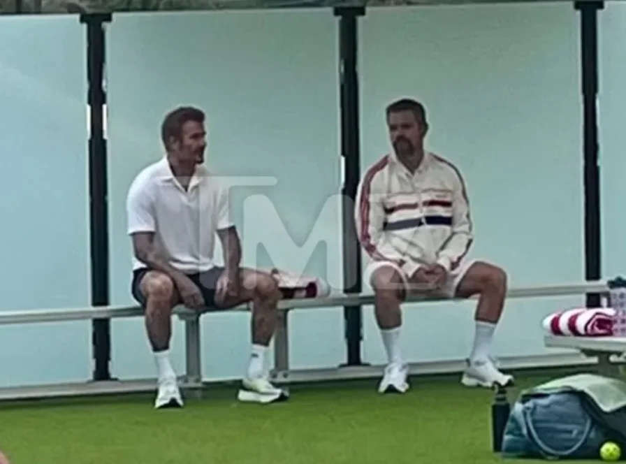 Дэвид Бекхэм и Мэтт Дэймон