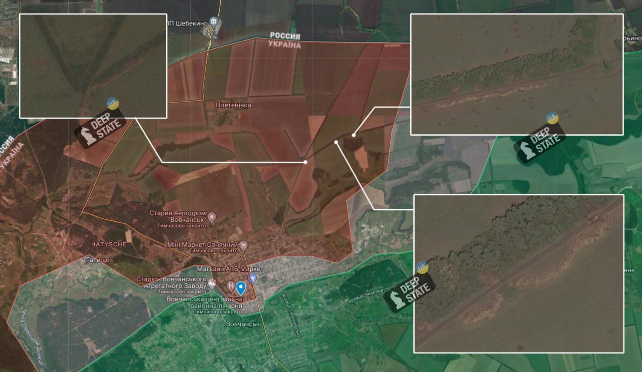 Карта DeepState. Фото скриншот