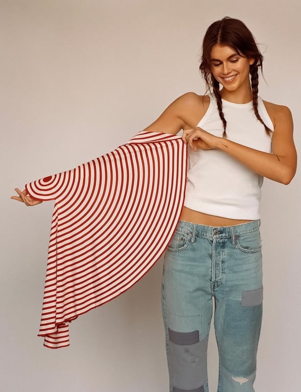 Модель Кайя Гербер. Фото: Harper’s Bazaar France