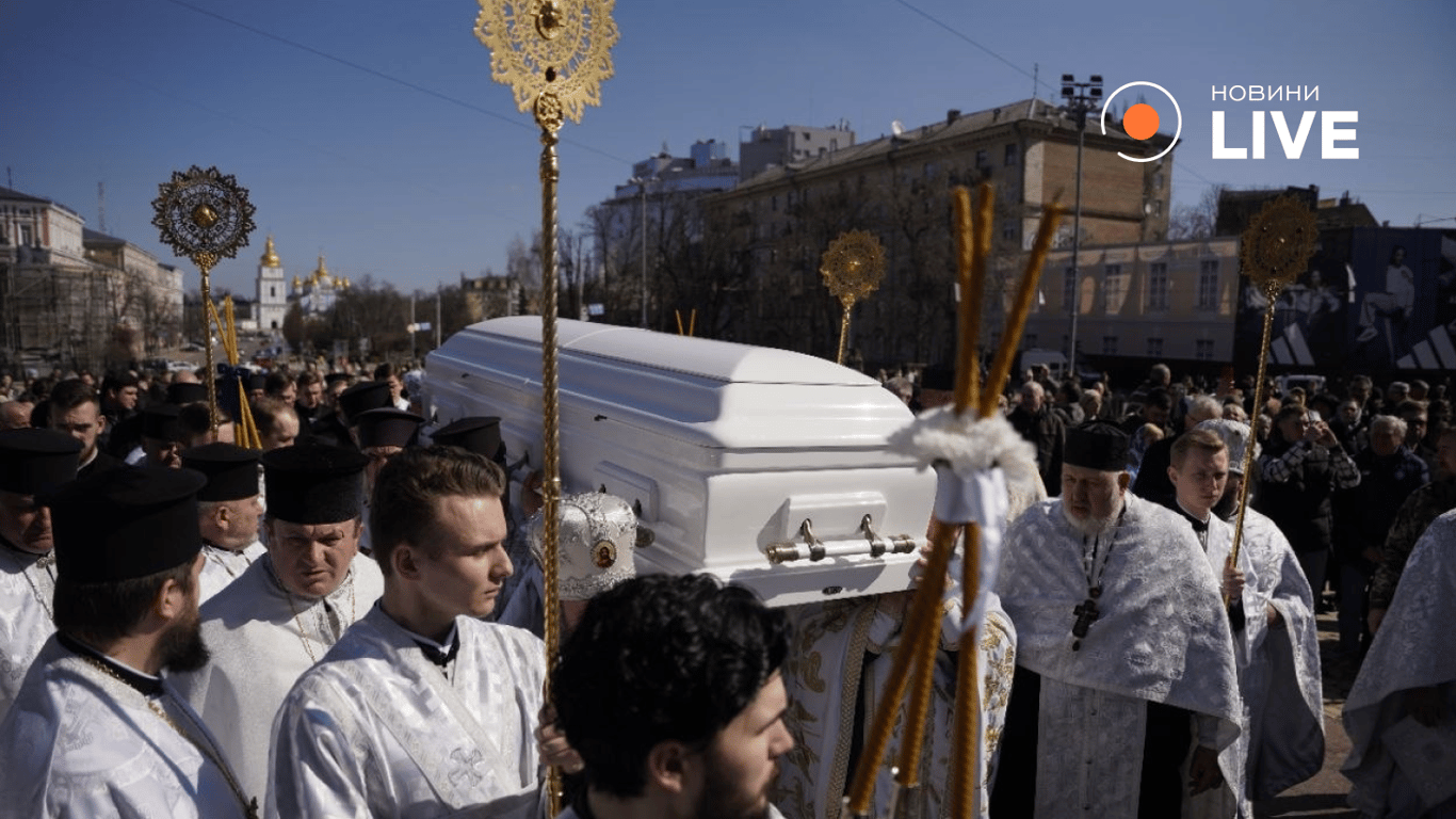 Жалобна хода у Києві через смерть Патріарха Філарета 22 березня