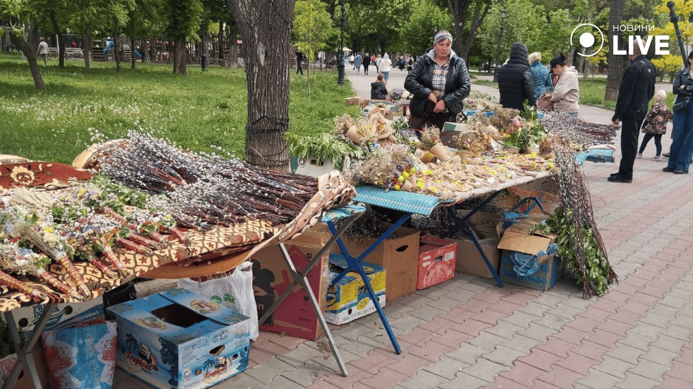 Ціни на букети з верби в Одесі сьогодні, 28 квітня