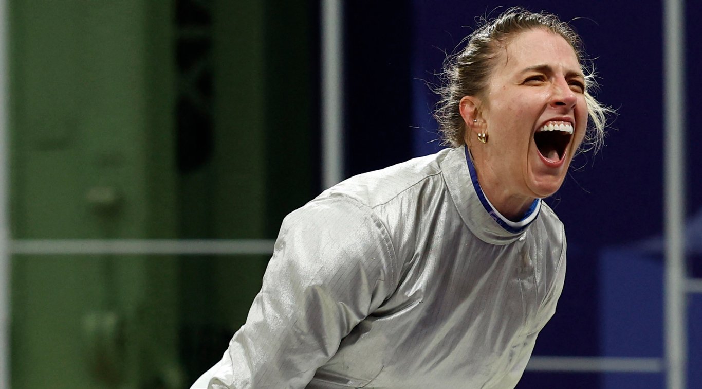 Ольга Харлан радіє перемозі