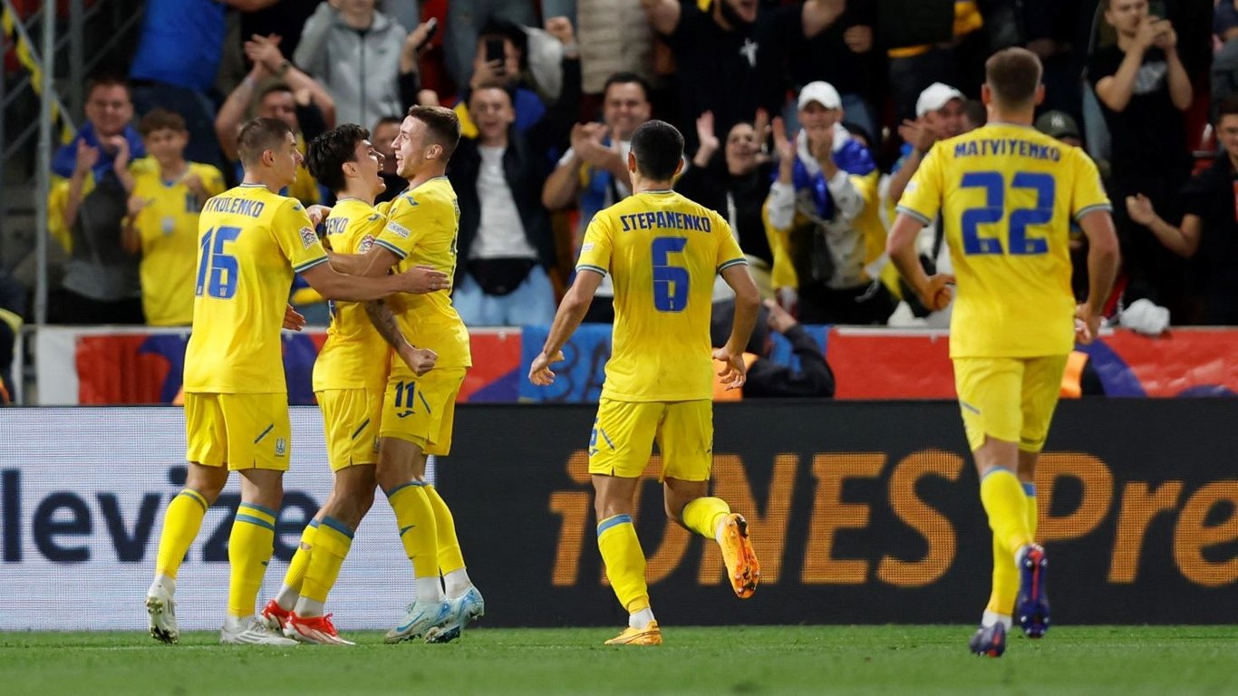 Матч Чехия - Украина