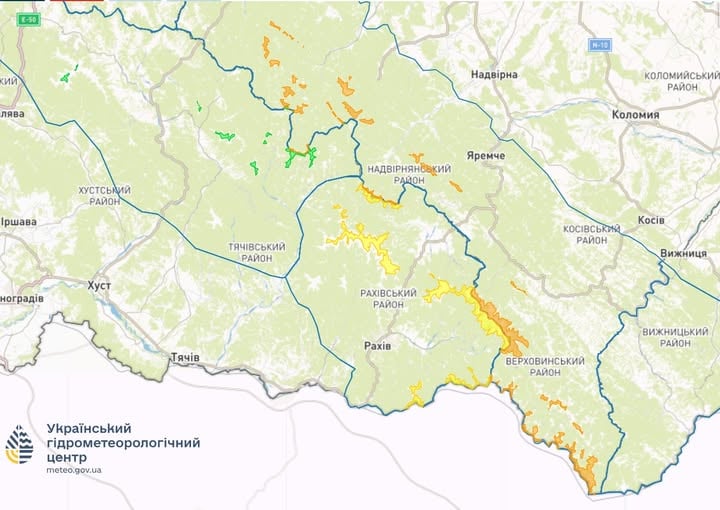 Снеголавинная опасность в Україні 15 лютого 2025 року