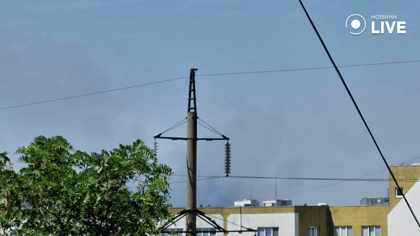 Масштабна пожежа в Одесі — біля цементного заводу горить суха трава - фото 1