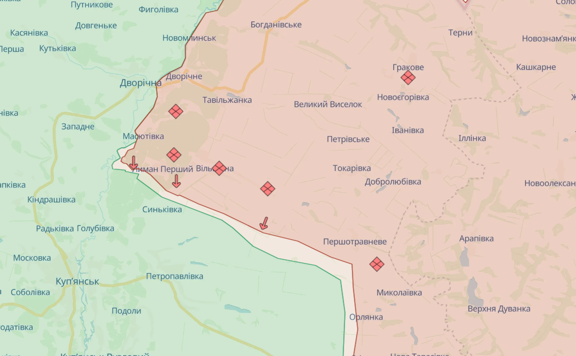 Карта бойових дій від Deepstate