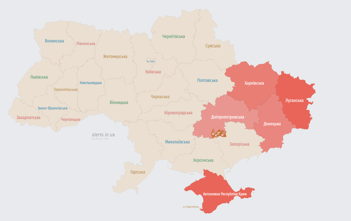 Карта тривог 