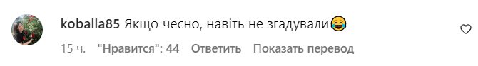 Коментарі зі сторінки Насті Каменських